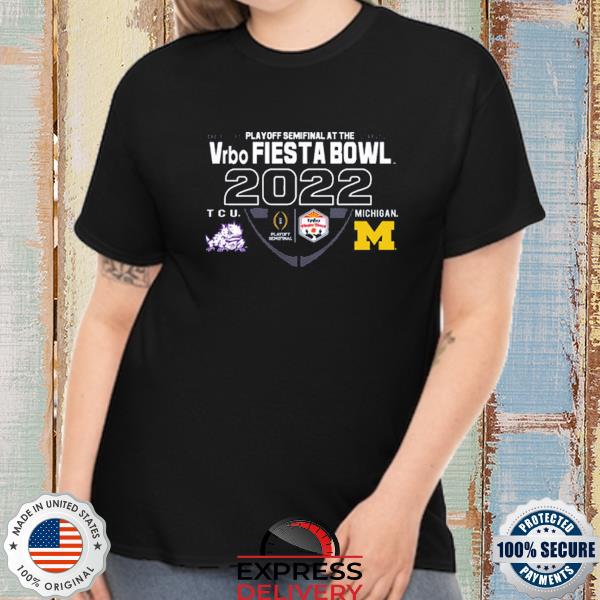 Blue84 university of michigan football 2022 college football playoff fiesta bowl trophy game shirt