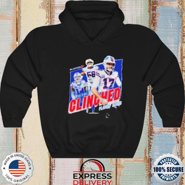 Official Buffalo Bills clinch playoff Berth 2022 Hooded Sweatshirt - Sgatee