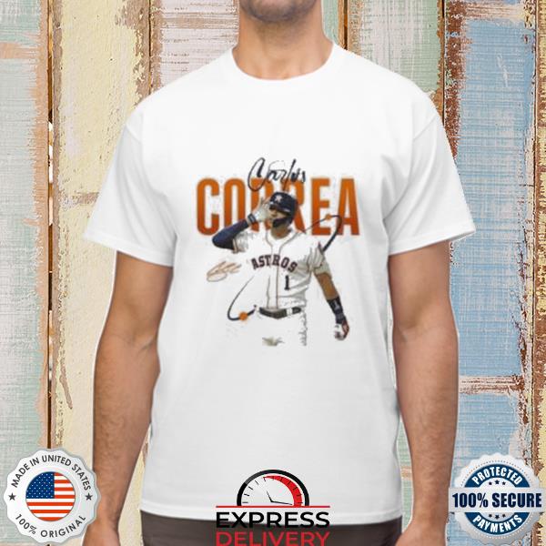 Carlos correa astros signature baseball shirt, hoodie, longsleeve tee,  sweater