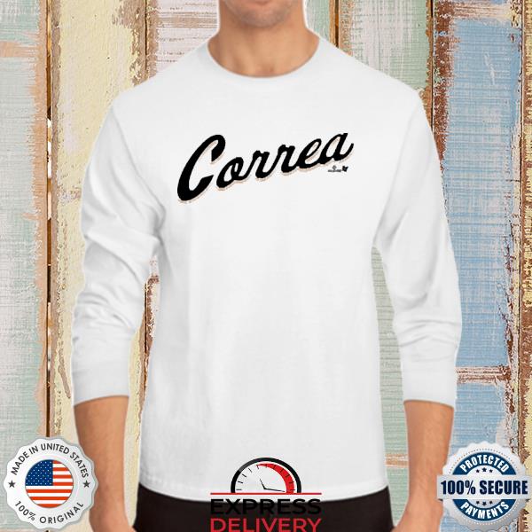 Carlos correa sf correa script shirt, hoodie, sweater, long sleeve and tank  top