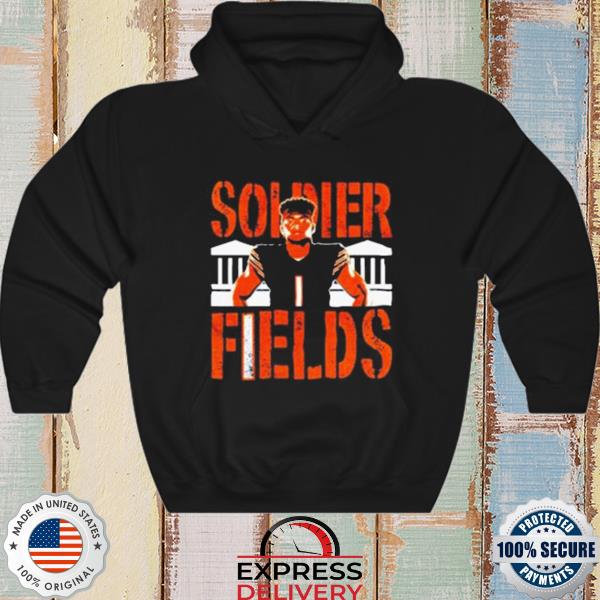 Official Soldier fields justin fields chicago bears shirt, hoodie, sweater,  long sleeve and tank top