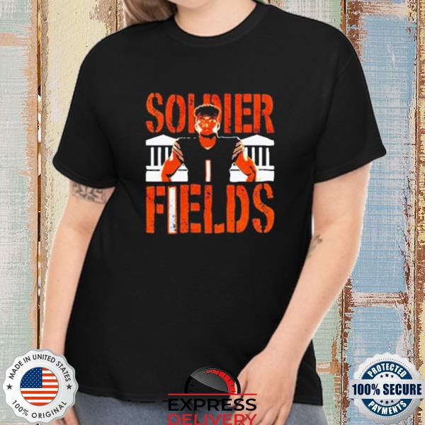 Chicago bears justin fields soldier fields shirt, hoodie, sweater, long  sleeve and tank top