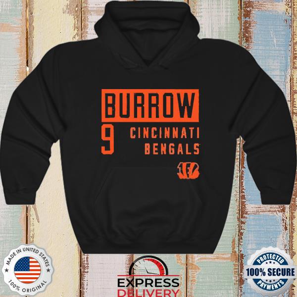 Number 9 Joe Burrow Cincinnati Bengals style shirt, hoodie