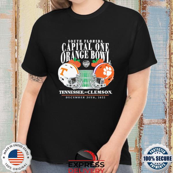 Clemson Tigers vs. Tennessee Volunteers 2022 Orange Bowl Matchup Old School T-Shirt