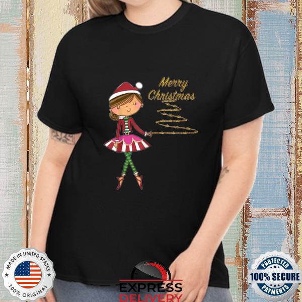 Cute Dance Christmas Ballerina Girls Ballet Dancer Appare shirt