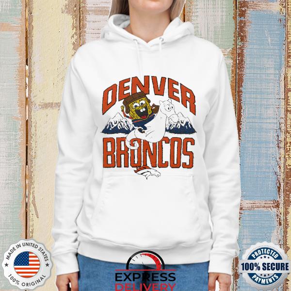 Homage x spongebob gray denver broncos shirt, hoodie, sweater, long sleeve  and tank top