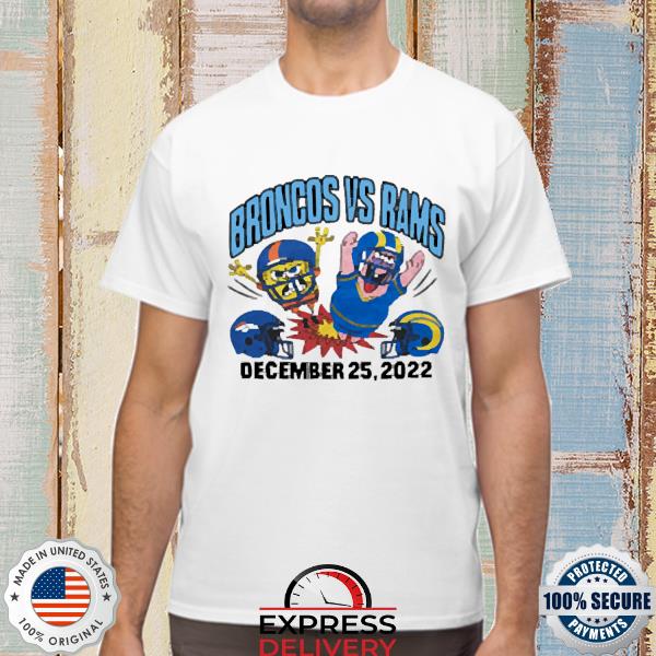 Denver Broncos vs Los Angeles Rams Homage SpongeBob December 25, 2022 Matchup Shirt