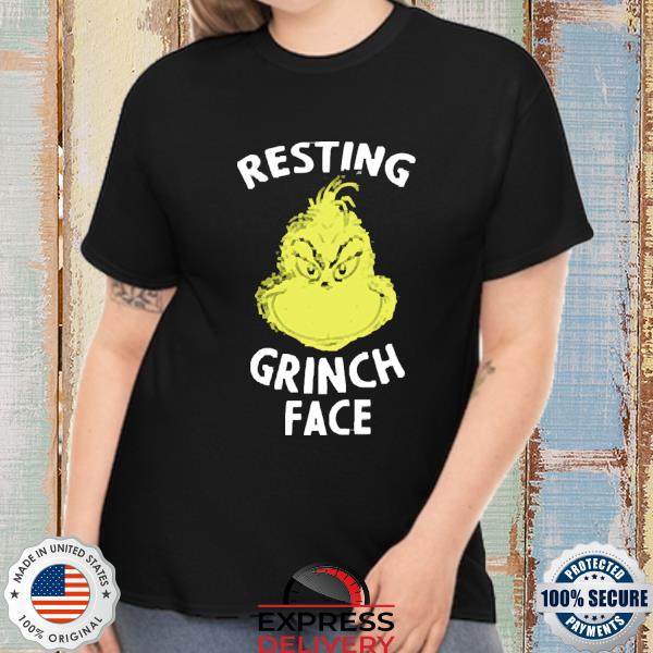 Dr Seuss Resting Grinch Face Sweatshirt