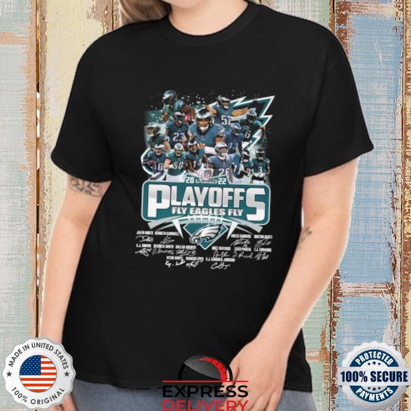 Funny philadelphia eagles playoffs fly eagles fly signatures 2022