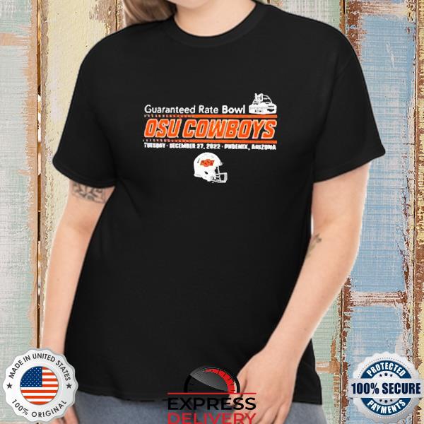 Guaranteed Rate Bowl 2022 Oklahoma State Football Helmet Shirt