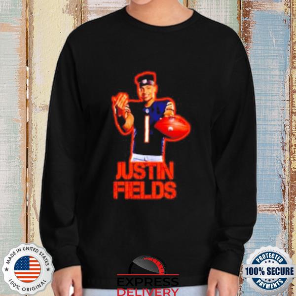 Chicago Bears Justin Fields Text Long sleeve Shirt