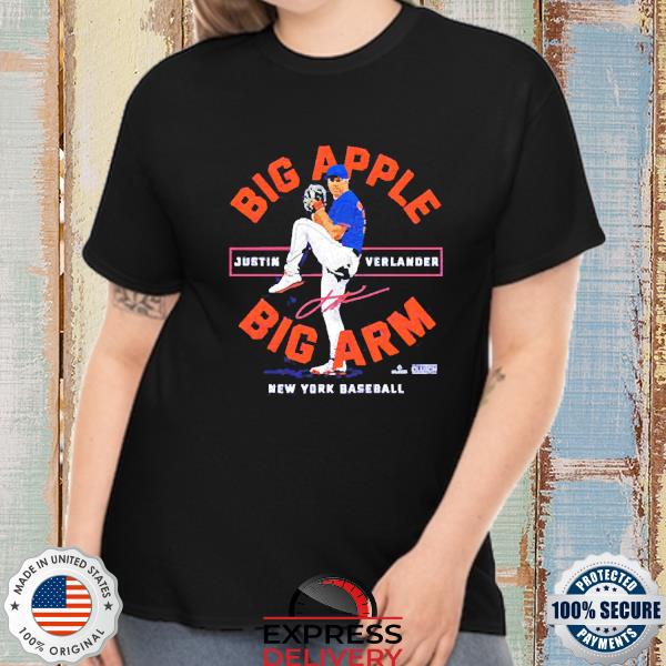 Justin Verlander Big Apple Big Arm New York Baseball shirt