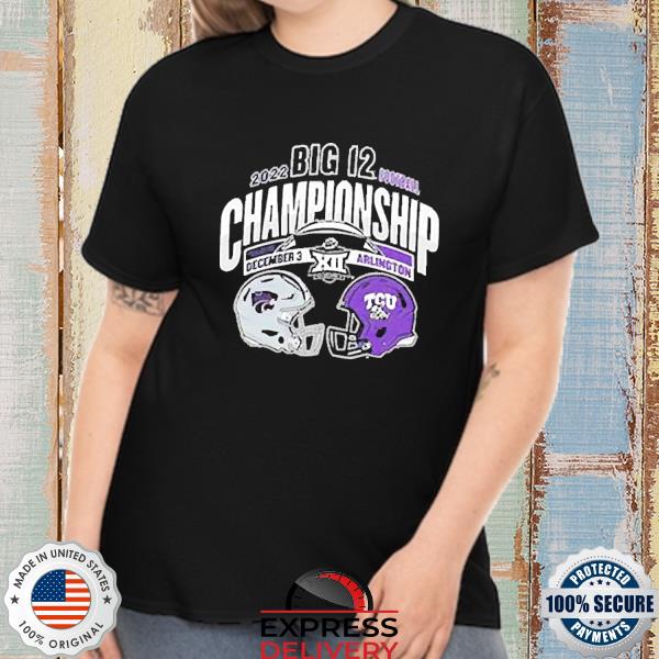 K-State Wildcats Vs TCU Frogs 2022 Big 12 Football Championship Arlington T-shirt