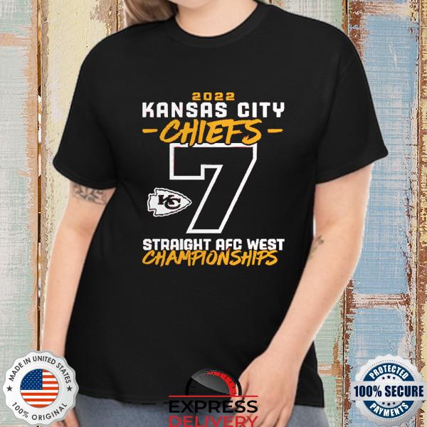 2022 Kansas City Chiefs Straight AFC West Championships shirt