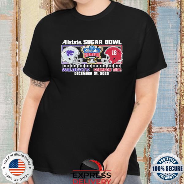 Kansas State Wildcats vs Alabama Crimson Tide Sugar Bowl Risk Rate T-Shirt