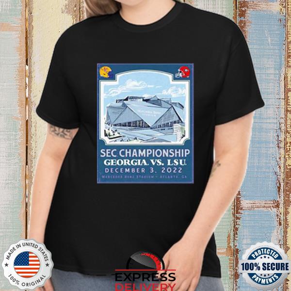 LSU Tigers vs Georgia Bulldogs 2022 Football SEC Championship Gameday T-Shirt