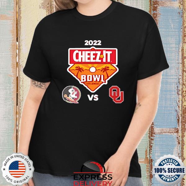Men's White Oklahoma Vs Seminoles 2022 Cheez-It Bowl College Football Shirt