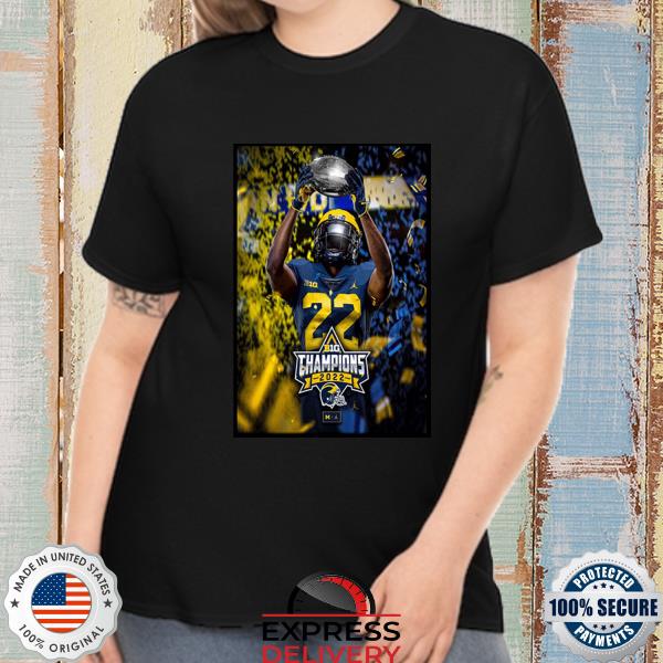 Michigan Football 2022 Big Ten Football Conference Champions Poster Shirt