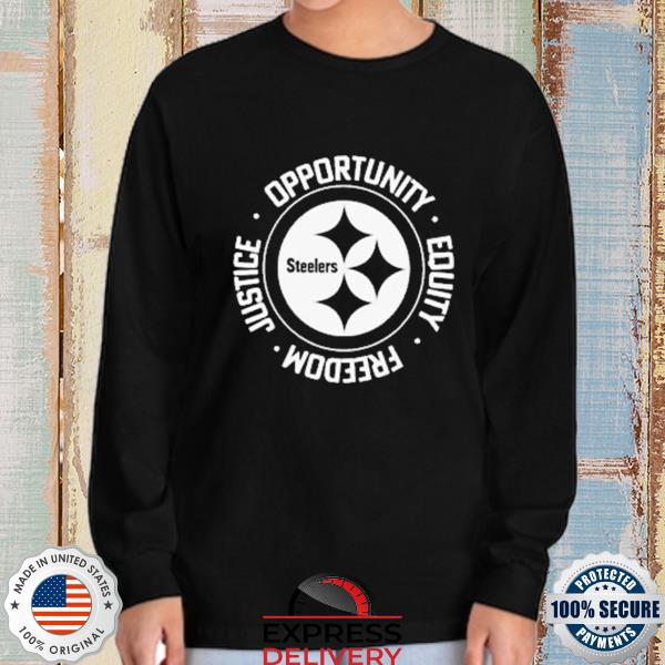 Nfl inspire change opportunity equity freedom justice steelers shirt,  hoodie, sweater, long sleeve and tank top
