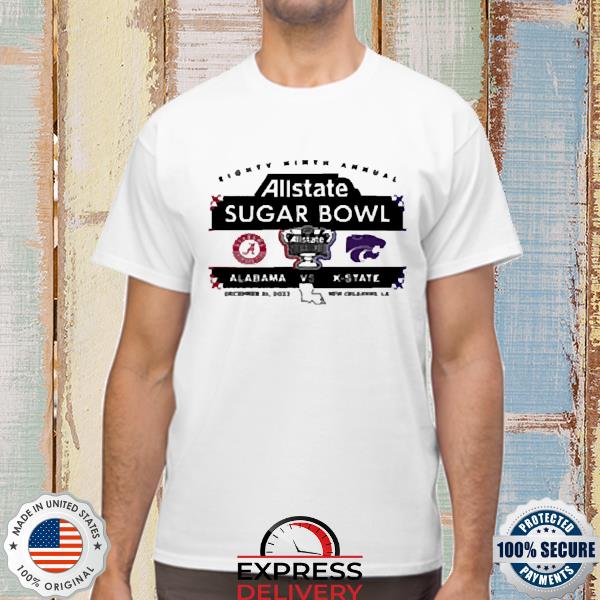 Official 2022 Alabama Vs K State 89th Annual Sugar Bowl Matchup Fleece Shirt
