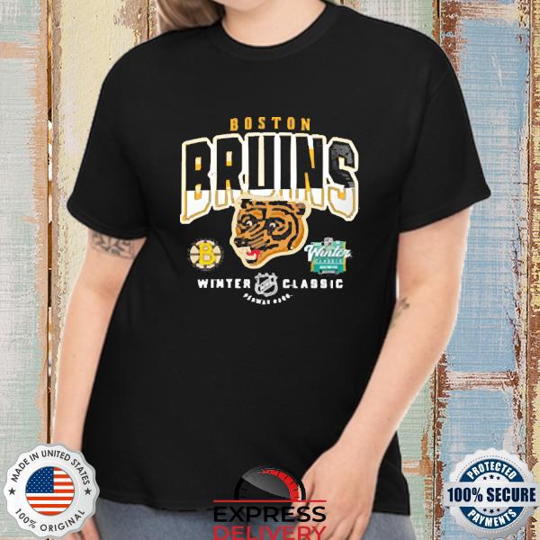 Official Boston Bruins Mitchell And Ness Black 2023 NHL Winter Classic Fade Shirt