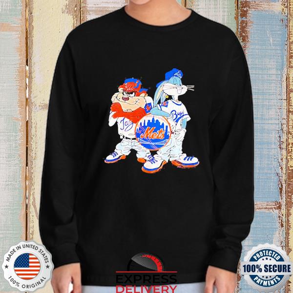 New York Mets Looney Tunes Bugs Bunny Black Custom Number And Name