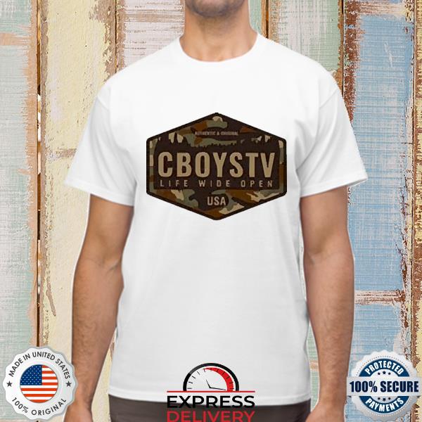 Official Cboystv Life Wide Open Usa Shirt