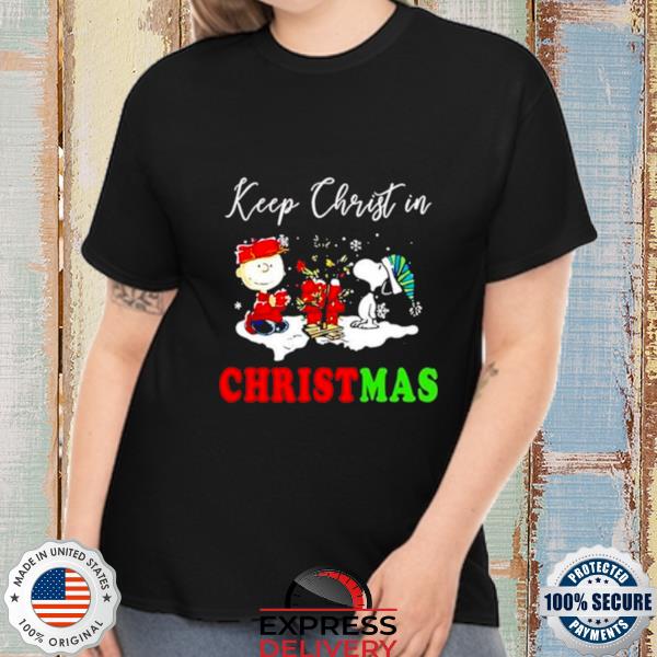 Official charlie Brown Snoopy Keep Christ In Christmas 2022 shirt