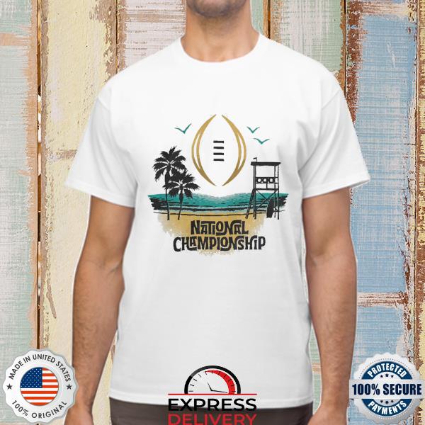Official College Football Playoff 2023 National Championship Game Beach Sunset shirt