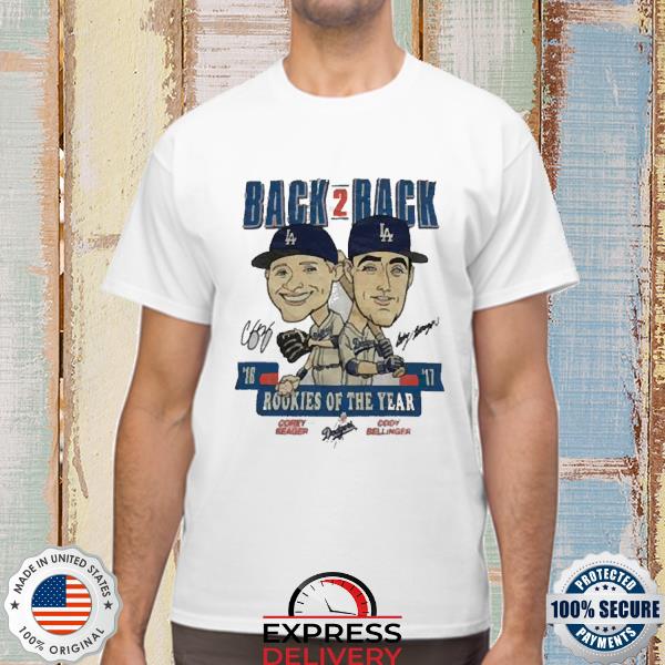 Official Corey Seager And Cody Bellinger Rookies Of The Year Back 2 Back Signature Shirt