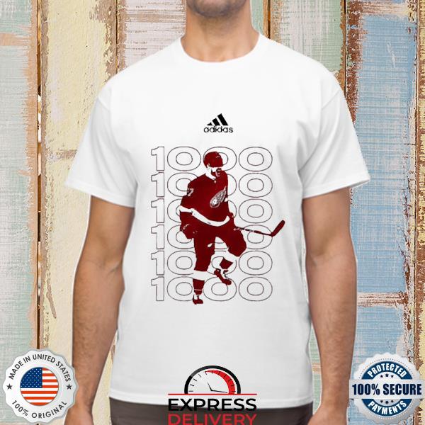 Official Detroit red wings David Perron 1000th T-shirt