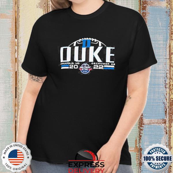 Official Duke Blue Devils 2022 Military Bowl Bound Shirt