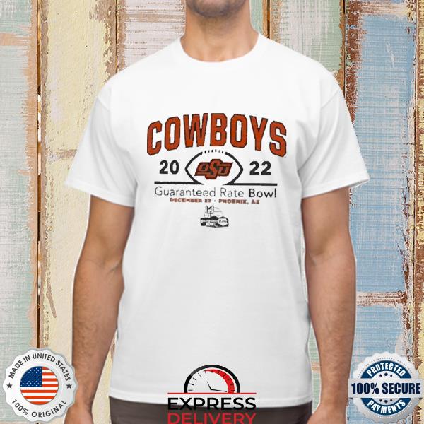 Official Guaranteed Rate Bowl 2022 Oklahoma State Cowboys Logo Shirt