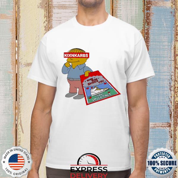 Official Kixnkarbs I shoes you happy Valentines shirt