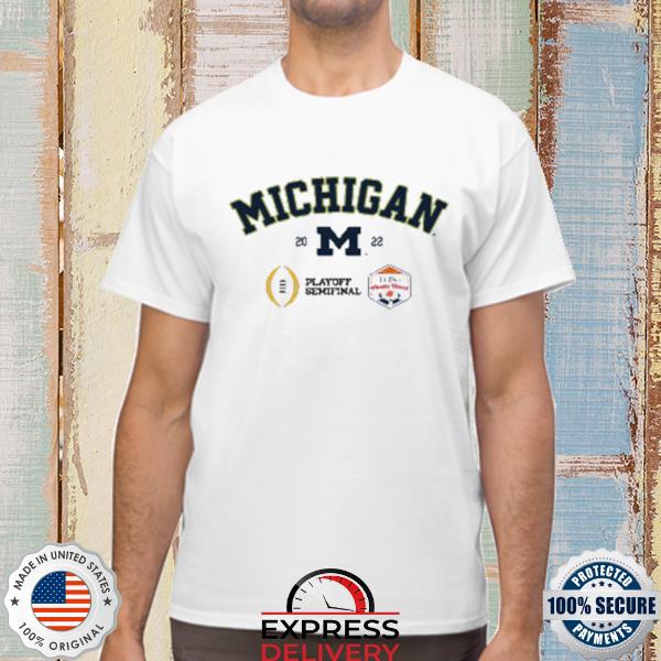 Official league91 u of michigan 2022 college football playoff fiesta bowl shirt