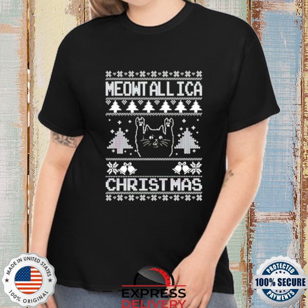 Official meowtallica Xmas Ugly Christmas shirt