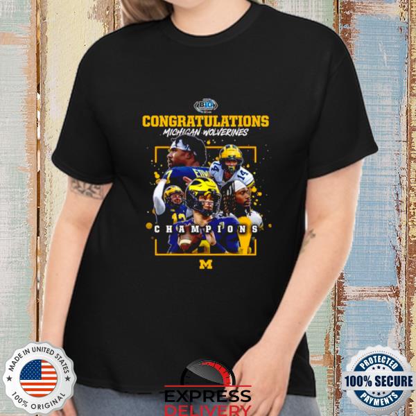 Official michigan Wolverines 2022 Congratulations Champions shirt