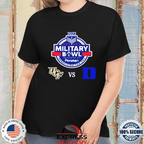 Official Military Bowl Central Merch Florida Knights Vs The Duke Blue Devils Shirt
