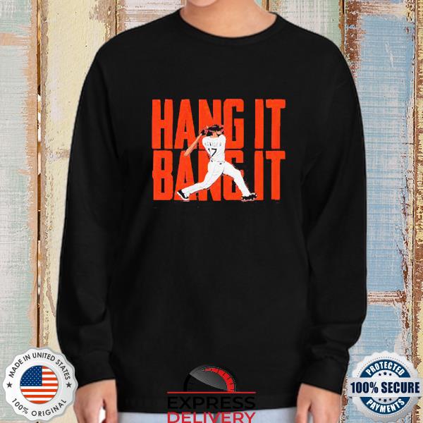 Mitch Haniger Hang It Bang It San Francisco Long Sleeve Shirt