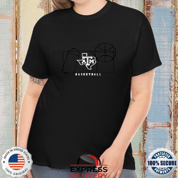 Official NCAA Maroon Texas A and M Aggies Basketball Court Fresh Shirt