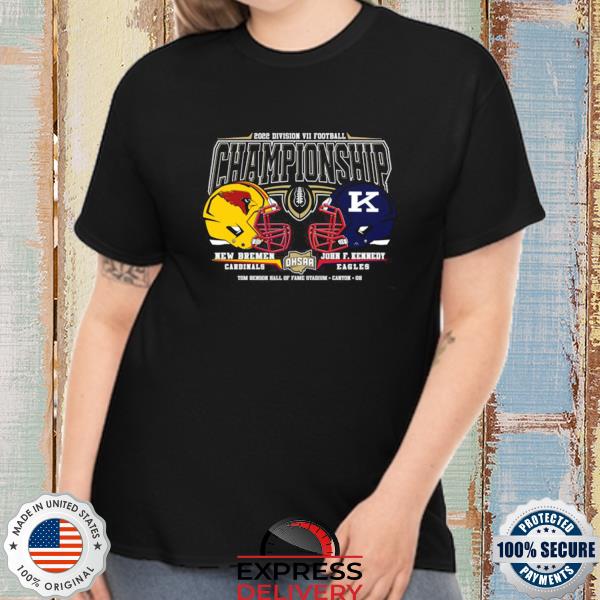 Official new Bremen Cardinals Vs John F. Kennedy Eagles OHSAA 2022 Division VII Football Championship Shirt
