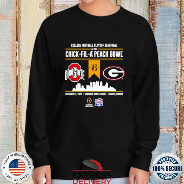 College Football Playoff Logo Black Long Sleeve T-Shirt