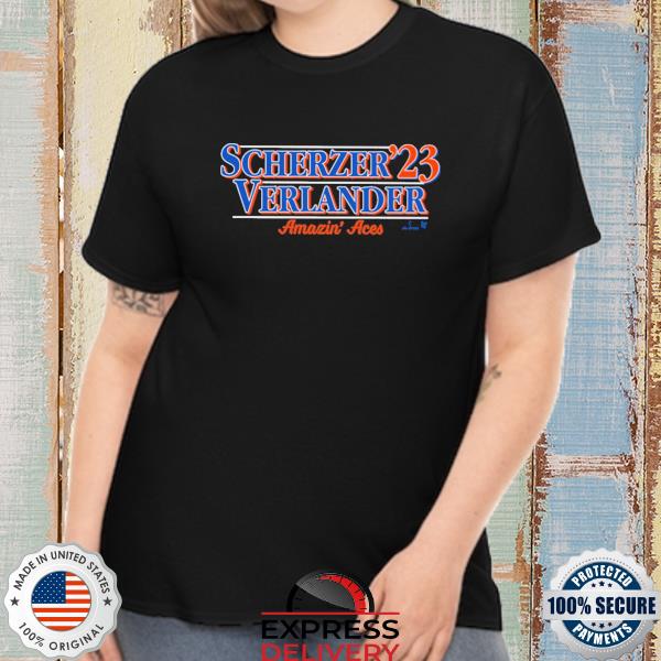 Official scherzer 23 verlander amazin aces shirt