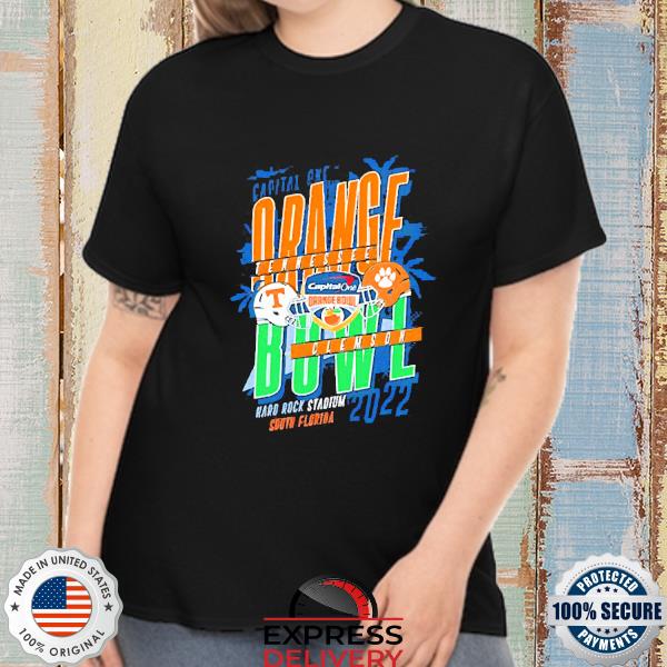 Official Tennessee Football vs Clemson Football Capital One Orange Bowl 2022 T-Shirt