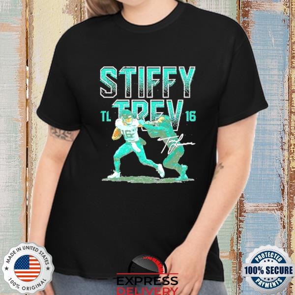 Official Trevor Lawrence Jacksonville Stiff Arm signature shirt