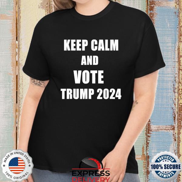 Official vote Donald Trump 2024 for president with flag shirt