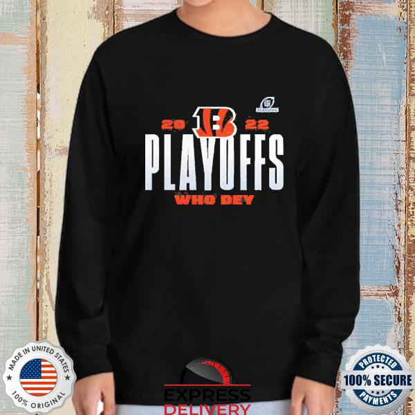 Nike Anthracite Cincinnati Bengals 2022 NFL Playoffs Iconic T-Shirt