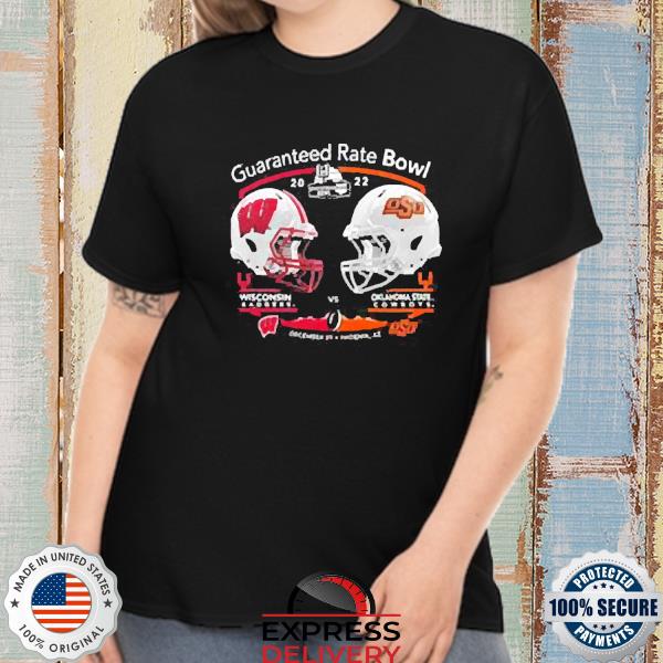 Official Wisconsin Vs Osu Guaranteed Rate Bowl 2022 Matchup Shirt