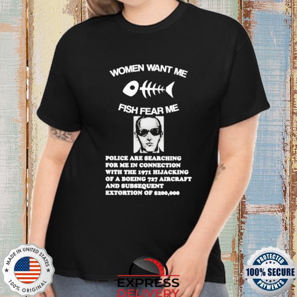 Official women want me fish fear me shirt