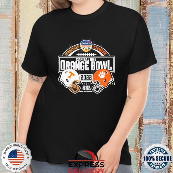Offiicla Tennessee Football Orange Bowl vs Clemson Tigers 2022 New Shirt